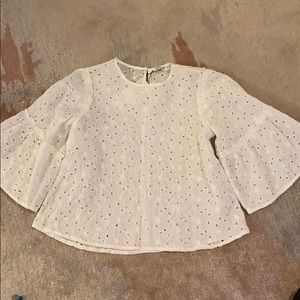Zara eyelet blouse
